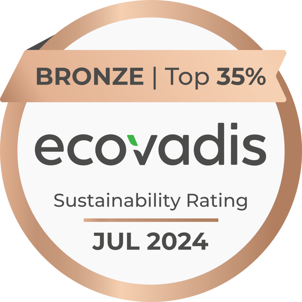 EcoVadis 可持续发展评级：银奖