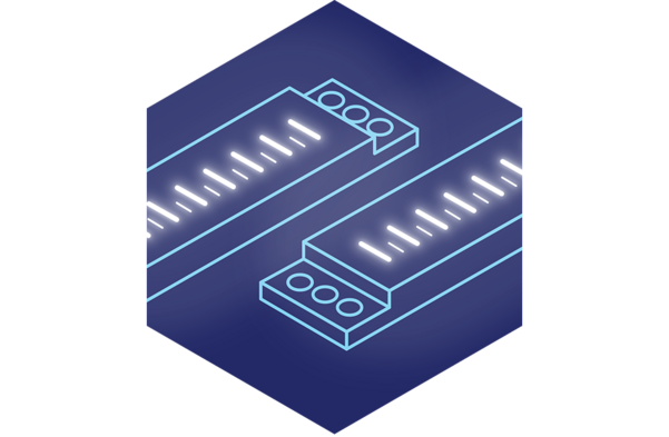 测试条图标：载玻片上的 KURZ 热烫印箔
