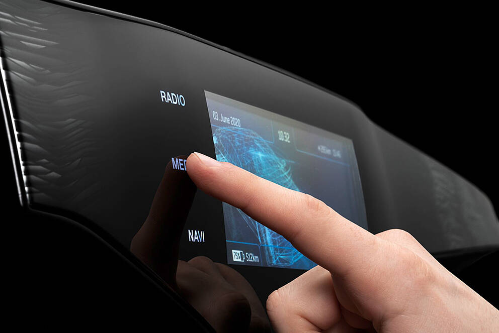 采用 KURZ 传感器技术的带背光 HMI 概念面板