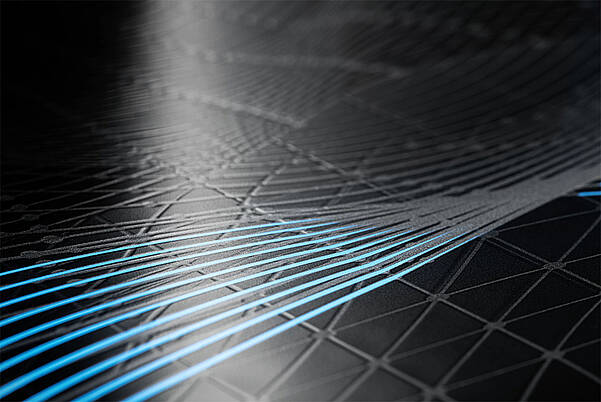 带发光元素的纹理表面和汽车表面装饰